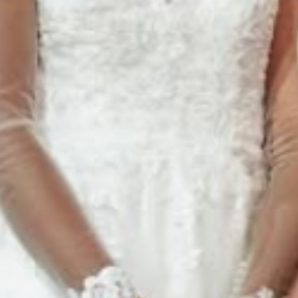 WEDDING DRESS & VEIL - Picture 4 of 10